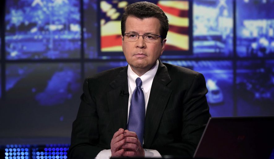 In this Tuesday, March 19, 2013, file photo, Neil Cavuto, of the Fox Business Network, appears during a segment his program in New York. Cavuto is an anchor for Fox News Channel and Fox Business Network. (AP Photo/Richard Drew) ** FILE **