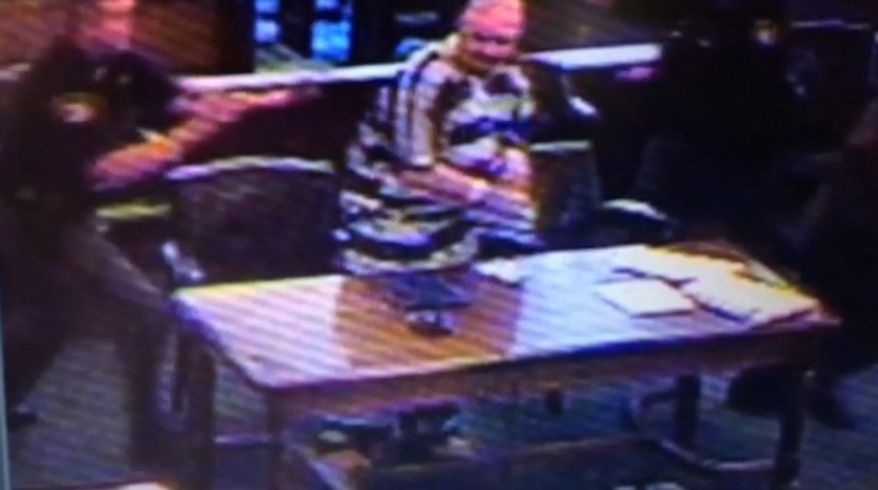 Convicted robber Ricky Hand, 46, is facing new charges after he hurled his own urine and feces in court as he was being sentenced Wednesday to 40 years in prison. (WHIO)