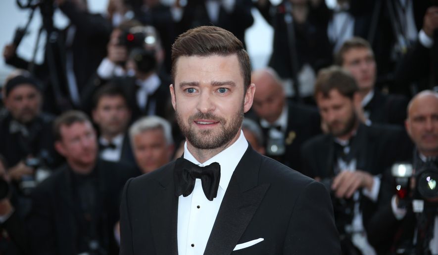 FILE - In a Wednesday, May 11, 2016 file photo, actor Justin Timberlake arrives on the red carpet for the screening of the film Cafe Society and the Opening Ceremony at the 69th international film festival, Cannes, southern France. Timberlake, who praised actor and activist Jesse William’s moving speech at the BET Awards, has apologized for responding to a tweet that claimed he appropriates black culture. (AP Photo/Joel Ryan, File)