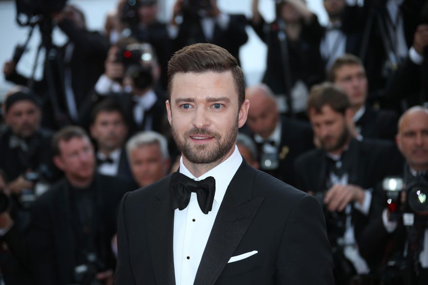 FILE - In a Wednesday, May 11, 2016 file photo, actor Justin Timberlake arrives on the red carpet for the screening of the film Cafe Society and the Opening Ceremony at the 69th international film festival, Cannes, southern France. Timberlake, who praised actor and activist Jesse William’s moving speech at the BET Awards, has apologized for responding to a tweet that claimed he appropriates black culture. (AP Photo/Joel Ryan, File)
