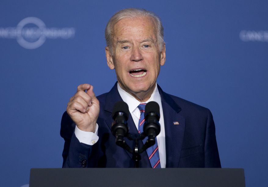 Vice President Joe Biden speaks at the Cancer Moonshot Summit at Howard University in Washington, Wednesday, June 29, 2016. (AP Photo/Carolyn Kaster) **FILE**