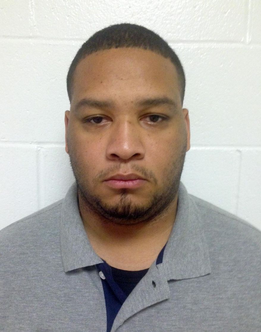 FILE - This file booking photo provided by the Louisiana State Police shows Marksville City Marshal Derrick Stafford. Marshal Norris Greenhouse Jr. and Stafford were arrested on charges of second-degree murder and attempted second-degree murder in the fatal shooting of Jeremy Mardis, a six-year-old autistic boy, in Marksville, La. Derrick Stafford's attorneys are asking a judge to move his trial to a different Louisiana parish. They claim he can't get a fair trial in Avoyelles Parish due to extensive media coverage of the case and "inflammatory" statements made by the head of the Louisiana State Police. (Louisiana State Police via AP, File) MANDATORY CREDIT