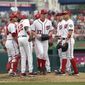 Washington Nationals starting pitcher Stephen Strasburg (37) is pulled from a bseball game during the seventh inning against the Cincinnati Reds, Sunday, July 3, 2016, in Washington. (AP Photo/Nick Wass)