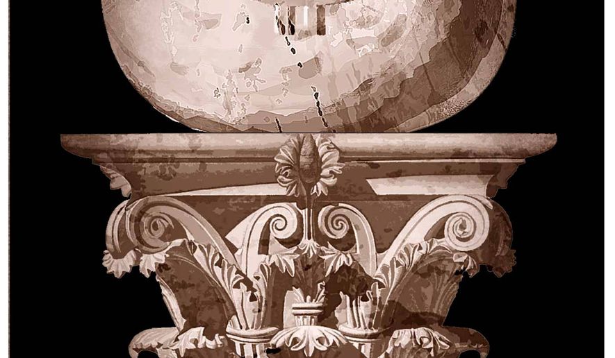 Illustration on the history of American political corruption by Alexander Hunter/The Washington Times