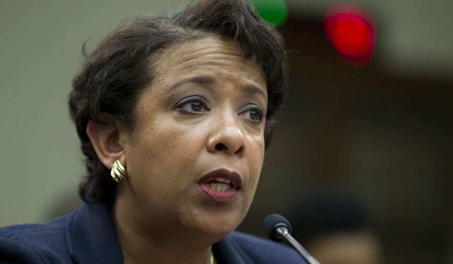 Attorney General Loretta Lynch testifies on Capitol Hill in Washington, Tuesday, July 12, 2016, before the House Judiciary Committee. Lynch testified before Congress amid a roiling national debate over police violence and as House Republicans seek a Justice Department perjury investigation of Hillary Clinton. (AP Photo/Manuel Balce Ceneta)