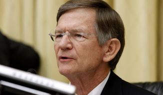 House Science Committee Chairman Rep. Lamar Smith, R-Texas, speaks on Capitol Hill in Washington in this June 7, 2012, file photo. (AP Photo/Charles Dharapak, File)