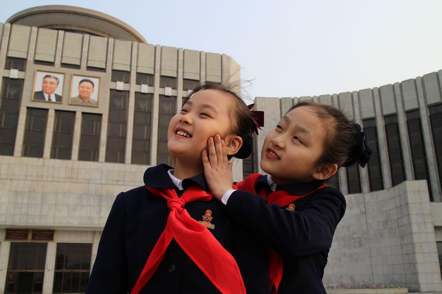 This image released by Icarus Films shows a scene from Vitaly Mansky’s "Under the Sun." gives a haunting and rare look into North Korean life and the stranglehold the country’s totalitarian regime has on its people. Director Vitaly Mansky was allowed to shoot a documentary in the country, provided North Korea could script it, pick the locations, coach the actors and review the footage. (Icarus Films via AP)