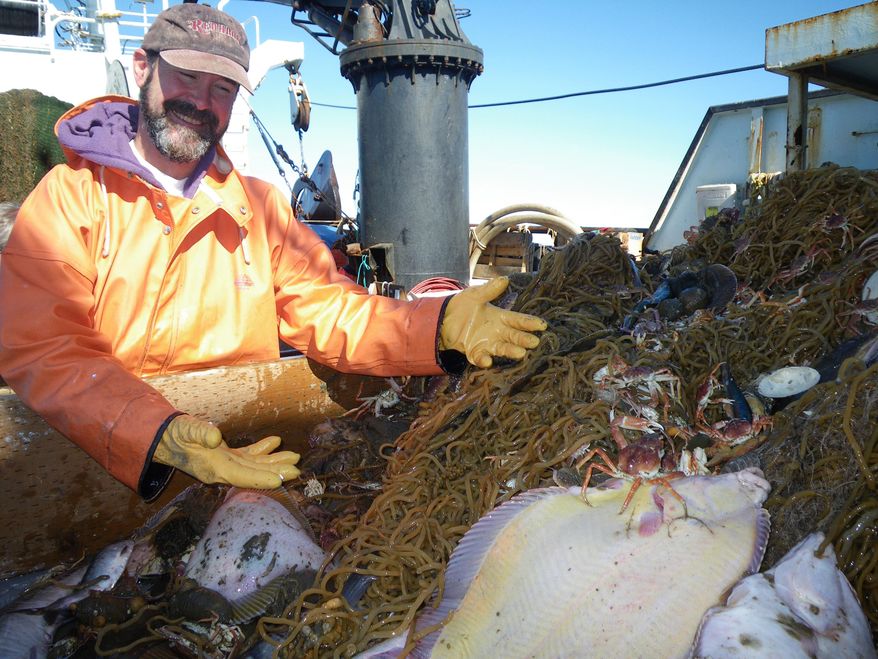 This July 31, 2010, photo provided by NOAA Fisheries/Alaska Fisheries Science Center shows Gerald R. Hoff, field party chief of a survey of Norton Sound and northern regions of the Bering Sea. Federal scientists sampling commercial fish species off Alaska's Aleutian Islands keep finding new species. The Alaska Fisheries Science Center, part of the National Oceanic and Atmospheric Administration, has helped name more than a dozen new species over the last decade. (James Orr/NOAA Fisheries/Alaska Fisheries Science Center via AP)