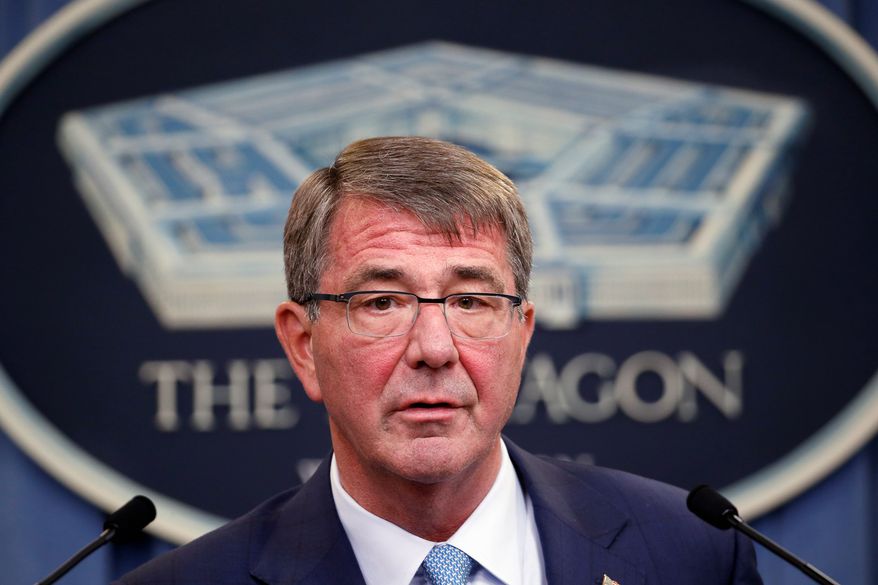 Defense Secretary Ashton Carter says transgenders are being hurt by an outdated approach that distracts commanders. (Associated Press)