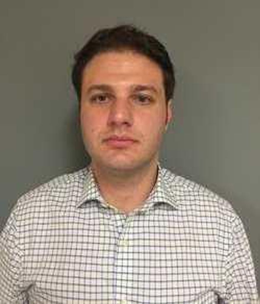 This photo provided by Connecticut State Police, shows Justin Goldstein. State police say Goldstein, of Hamden, Conn., was arrested Wednesday, July 13, 2016, charged with promoting a minor in an obscene performance and possession of child pornography. Police say they launched an investigation in June after video files of suspected child pornography were downloaded from the internet account belonging to Goldstein. (Connecticut State Police via AP)