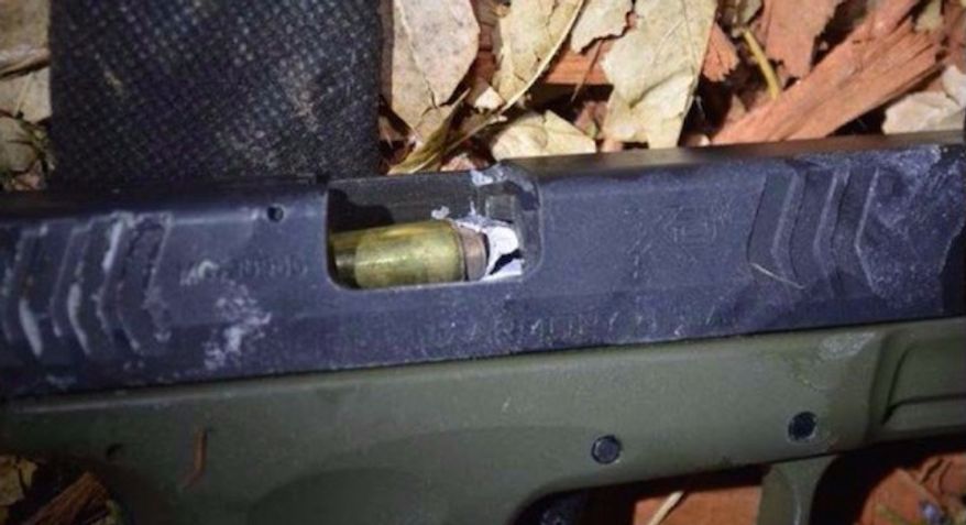 A sheriff’s deputy in Colorado stopped a robbery with a "one-in-a-million" shot that when down barrel of a suspect's gun and disabled the weapon. (Fox 13 Colorado screenshot)