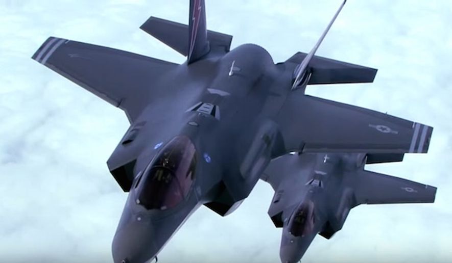The F-35 Lightning II may soon be heading to Syria and Iraq to take on the Islamic State group. (Youtube, Lockheed Martin) ** FILE **