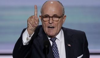 &quot;I am telling you this because I am sick and tired of the defamation of Donald Trump by the media and by the Clinton campaign — I am sick and tired of it!&quot; former New York Mayor Rudy Giuliani said. &quot;This is a good man!&quot; (Associated Press)