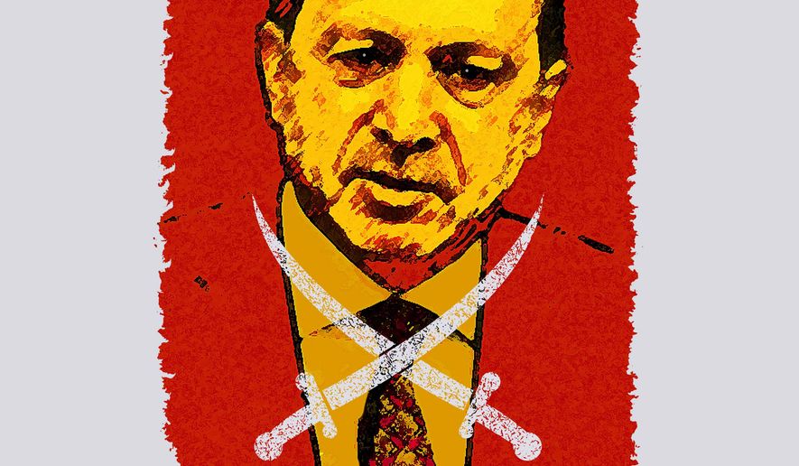 Erdogan and the Brotherhood Illustration by Greg Groesch/The Washington Times