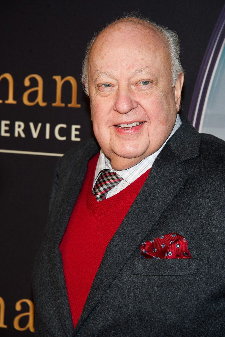 FILE - In this Feb. 9, 2015 file photo, Roger Ailes attends a special screening of "Kingsman: The Secret Service" in New York. A lawyer for Ailes is denying that the Fox News Channel chief executive sexually harassed network star Megyn Kelly. A statement on Tuesday came amidst a swirl of contradictory reports that Ailes had been ousted as head of the influential network. (Photo by Charles Sykes/Invision/AP, File)