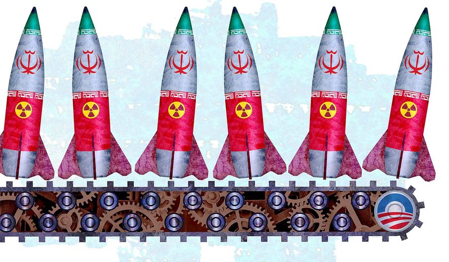 Iran Missile Factory Illustration by Greg Groesch/The Washington Times