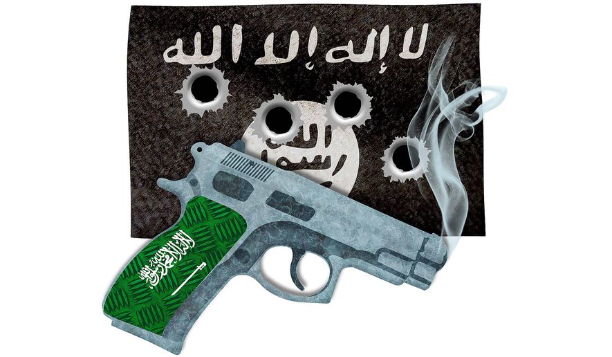 Saudi Handgun Illustration by Greg Groesch/The Washington Times