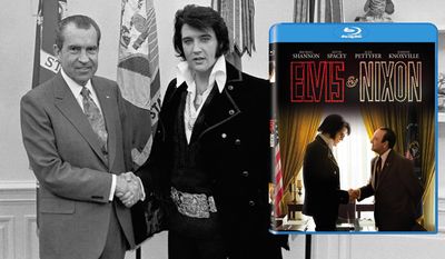 Michael Shannon and Kevin Spacey star in &quot;Elvis &amp; Nixon,&quot; now available on Blu-ray from Sony Pictures Home Entertainment.