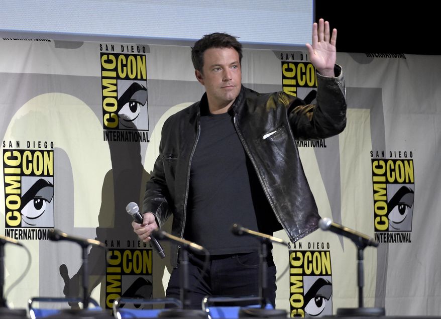 Ben Affleck walks on stage at the "Justice League" panel on day 3 of Comic-Con International on Saturday, July 23, 2016, in San Diego. (Photo by Chris Pizzello/Invision/AP)