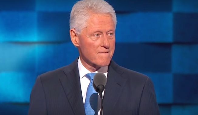 Former President Bill Clinton speaks at the Democratic National Convention on July 26, 2016, in Philadelphia. (YouTube, Bloomberg News) ** FILE **