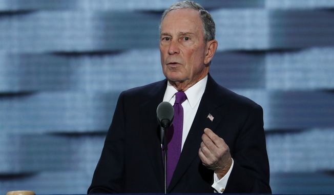 &quot;I&#x27;m a New Yorker, and I know a con when I see one,&quot; Michael Bloomberg, an independent, said at the Democratic National Convention. &quot;Trump is a risky, reckless, and radical choice and we can&#x27;t afford to make that choice.&quot; (Associated Press)