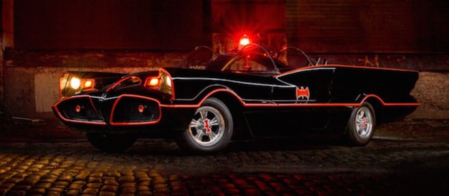 A Batmobile replica owned by George Barris — the original designer — is now for sale via LBI Limited. (LBI Limited)