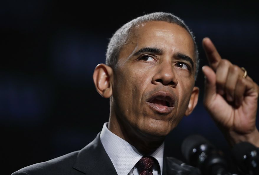 President Barack Obama speaks at the 95th National Convention of Disabled American Veterans in Atlanta, Monday, Aug. 1, 2016. (AP Photo/Manuel Balce Ceneta)
