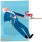 Illustration on Democrats cutting ties with Bernie Sanders by Linas Garsys/The Washington Times