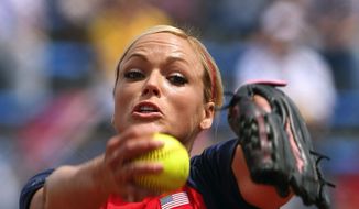 Jennie Finch and the U.S. softball team have beaten opponents by a combined score of 53-1 during these Olympics. (Getty Images)
