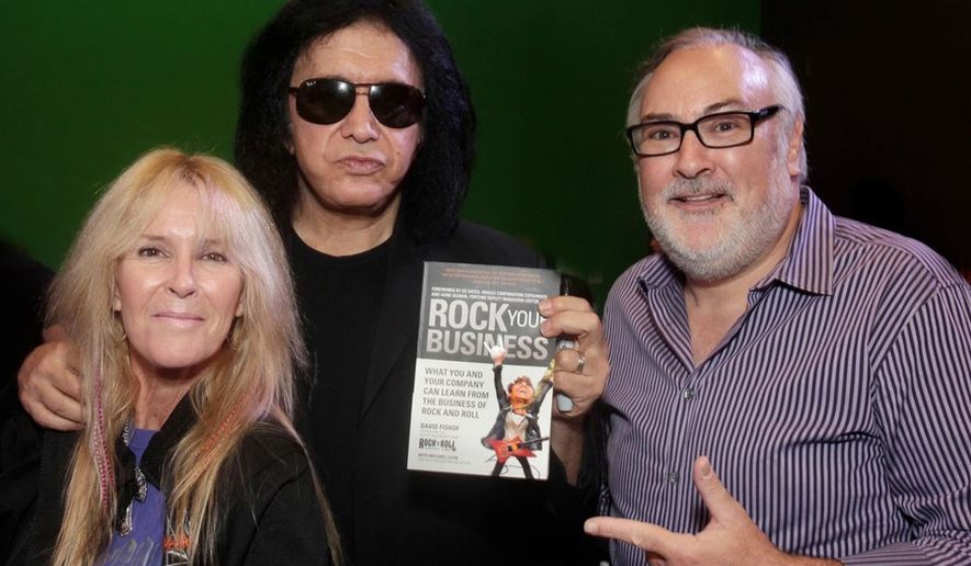 David Fishof with Gene Simmons of KISS and Lita Ford of The Runaways.  (rockcamp.com)