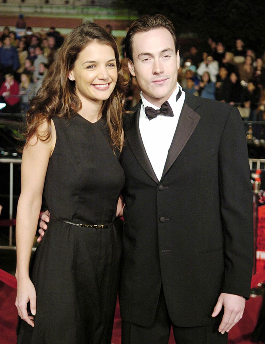Katie Holmes and fellow actor Chris Klein were engaged in December 2003 after dating for five years. The couple ended their relationship early in 2005. (AP Photo/Chris Pizzello)