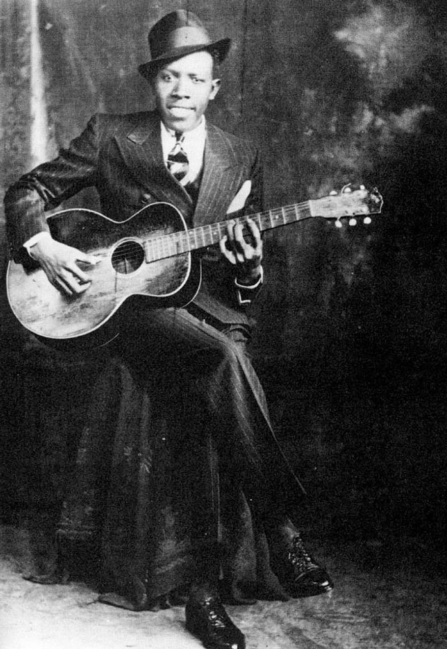 Robert Johnson (May 8, 1911  August 16, 1938) was an American blues singer-songwriter and musician. His landmark recordings in 1936 and 1937 display a combination of singing, guitar skills, and songwriting talent that has influenced later generations of musicians. Johnson's shadowy and poorly documented life and death at age 27 have given rise to much legend, including the Faustian myththat he sold his soul to the devil at a crossroads to achieve success. As an itinerant performer who played mostly on street corners, in juke joints, and at Saturday night dances, Johnson had little commercial success or public recognition in his lifetime. It was only after the reissue of his recordings in 1961, on the LP King of the Delta Blues Singers, that his work reached a wider audience. Johnson is now recognized as a master of the blues, particularly of the Mississippi Delta blues style. He is credited by many rock musicians as an important influence; Eric Clapton has called Johnson "the most important blues singer that ever lived." Johnson was inducted into the Rock and Roll Hall of Fame as an early influence in its first induction ceremony, in 1986. In 2010, David Fricke ranked Johnson fifth in Rolling Stone magazine's "100 Greatest Guitarists of All Time".