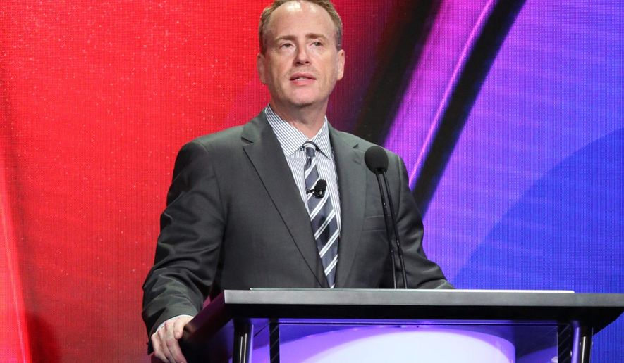 This Aug. 2, 2016 photo released by NBC shows Chairman of NBC Entertainment Robert Greenblatt at the NBCUniversal Summer Press Tour in Beverly Hills, Calif.  Greenblatt slammed Republican presidential candidate Donald Trump, the network&#x27;s onetime &amp;quot;Apprentice&amp;quot; star, as “toxic” and “demented” in a private Facebook post that became public. (Evans Vestal Ward/NBCUniversal via AP)