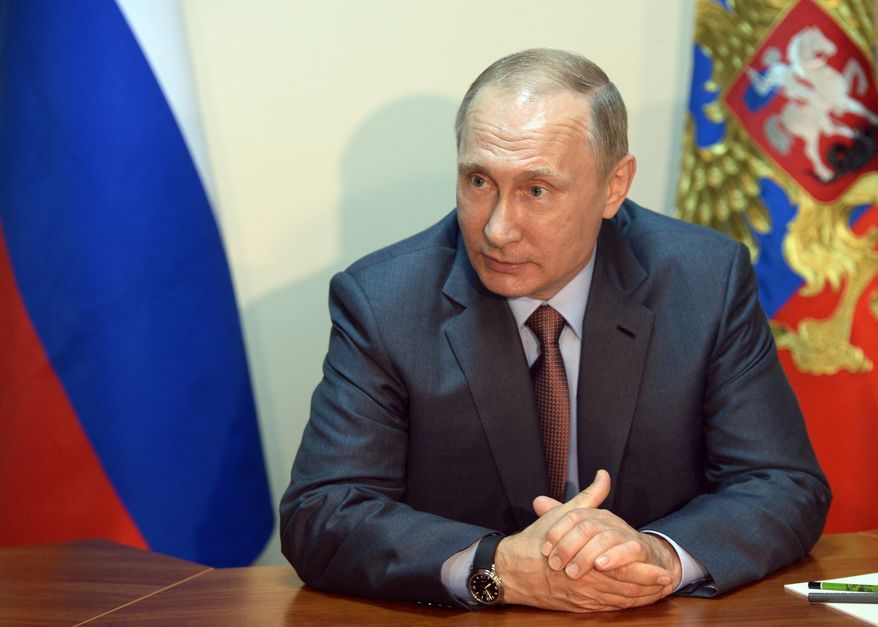 Russian President Vladimir Putin. **File (Alexei Nikolsky/Sputnik, Kremlin Pool Photo via AP)