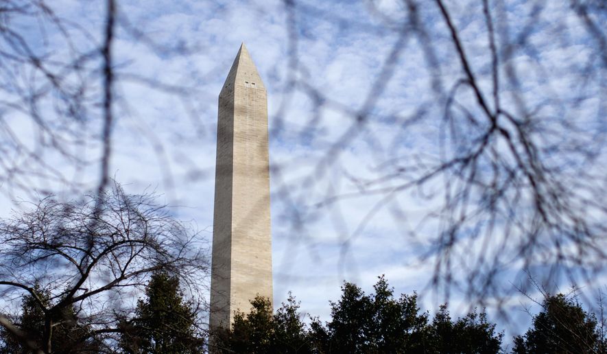 The lone, balky elevator that takes visitors to the top of the 555-foot Washington Monument needs a major renovation that will require closing the landmark for nine months, officials have said. (Associated Press/File)