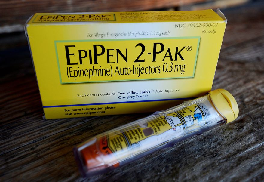 The EpiPen, a potentially lifesaving epinephrine autoinjector, has increased in price from $100 in 2009 to $600 today. Mylan Pharmaceuticals has bowed to pressure and will offer rebates. (Associated Press)