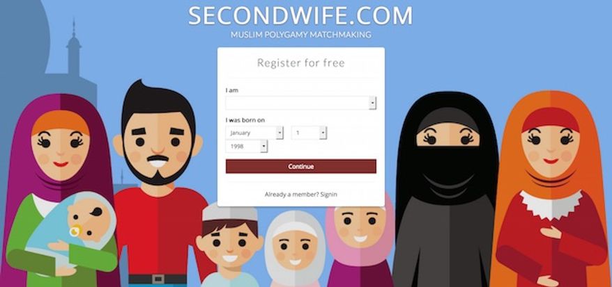 The British founder of the "Second Wife" says his polygamy website has gained over 100,000 Muslim members since its launch in June. (Second Wife screenshot)
