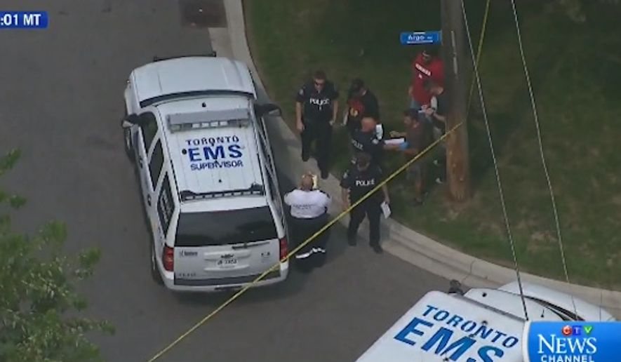 Three people were killed in an attack Thursday involving a crossbow in Toronto, police said. (CTV)