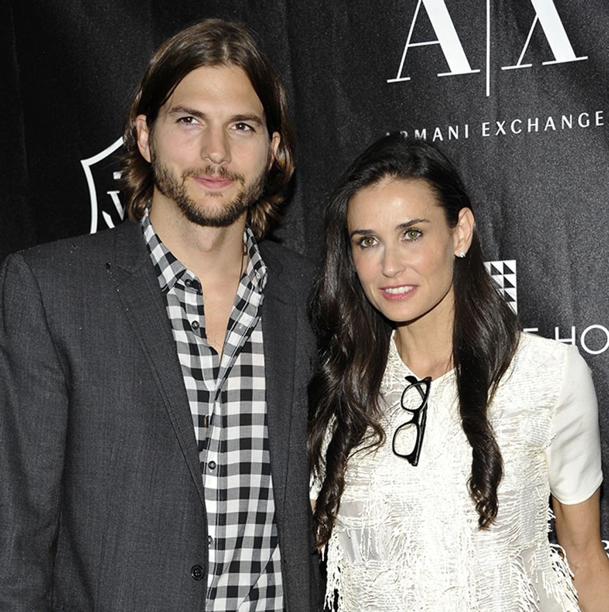 Ashton Kutcher was 25 and Demi Moore was 41 when the power couple started dating. The were married for six years before calling it quits in 2011. (AP Photo)