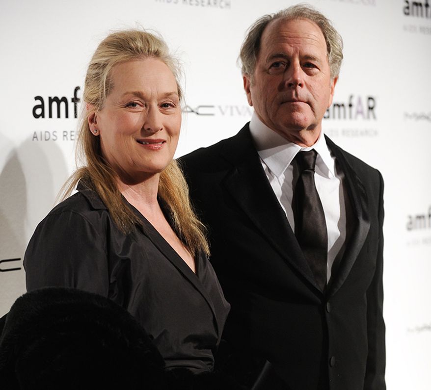 Meryl Streep married sculptor Don Gummer in 1978. They have four children: musician Henry, actresses Mamie and Grace (born 1986), and model Louisa. In August 1985, the family moved into a $1.8-million private estate in Connecticut, with an extensive art studio to facilitate Streep's husband's work, and lived there until they bought a $3-million mansion in Brentwood, Los Angeles, in 1990. They eventually moved back to Connecticut. (AP Photo/Evan Agostini)
