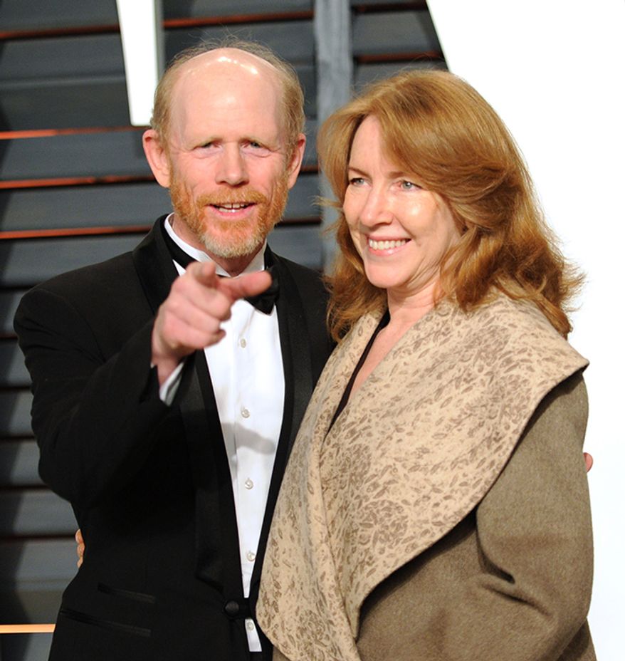 Ron Howard married Cheryl Alley on June 7, 1975. They have four children: daughters Bryce Dallas Howard, twins Jocelyn Carlyle and Paige Howard, and son Reed Cross. (AP Photo)