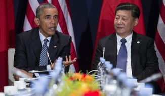 It would surprise no one if President Obama and Chinese President Xi Jinping were to announce the ratification of the sweeping climate change agreement before the Sunday opening of the Group of 20 summit in Hangzhou, Zhejiang. (Associated Press)