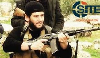 The Islamic State-run Aamaq news agency said Abu Muhammad al-Adnani was &quot;martyred while surveying the operations to repel the military campaigns against Aleppo.&quot; (Associated Press)