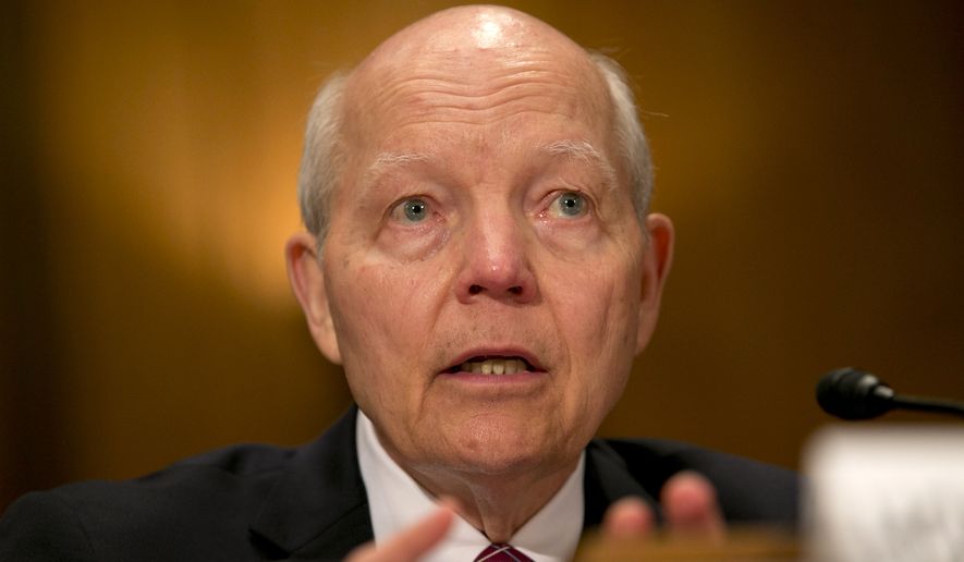 IRS Commissioner John Koskinen testified at the time that it may take new legislation from Congress to let his agency inform taxpayers they&#x27;d been the subject of identity theft. (Associated Press)