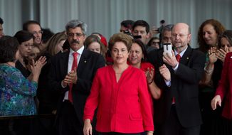 Ousted President Dilma Rousseff took to Twitter to voice her outrage with her impeachment, saying that the courts &quot;threw 54 million Brazilian votes in the garbage.&quot; (Associated Press)