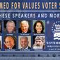 Confirmed speakers for the 2016 Values Voters Summit.