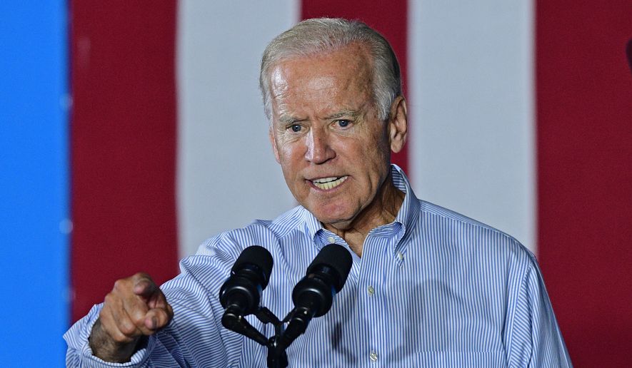 Vice President Joe Biden speaks at a campaign event for Democratic presidential candidate Hillary Clinton, Thursday, Sept. 1, 2016, in Cleveland. (AP Photo/David Dermer) ** FILE **