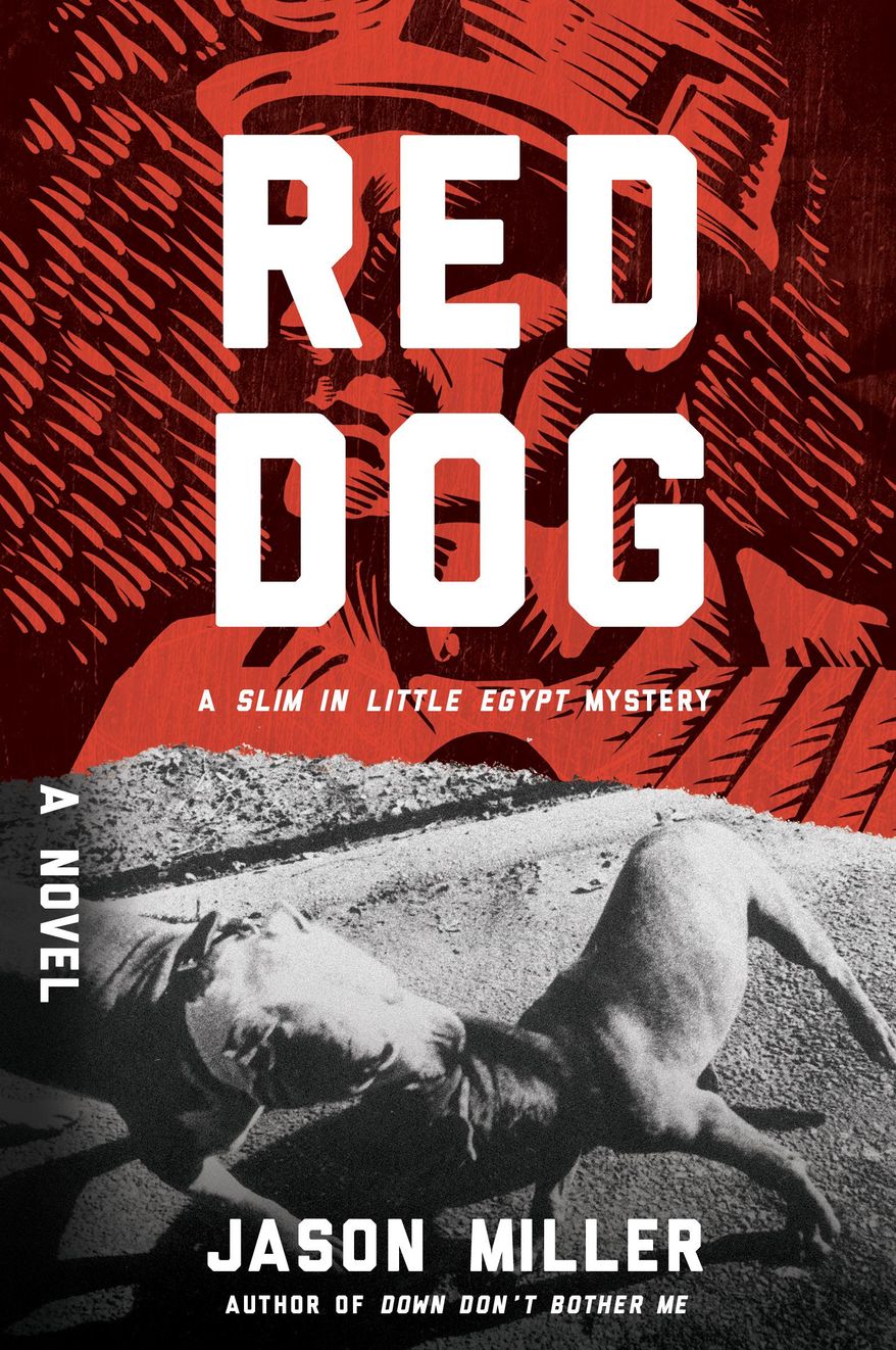 An undated photo provided by Harper Collins Publishers shows the cover of "Red Dog" by Jason Miller. (Harper Collins Publishers via AP)