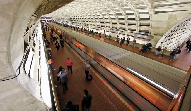 The D.C. Metro on Tuesday said it will temporarily halt service to multiple Red Line stations in December to undergo safety and other renovations. (Associated Press, File)