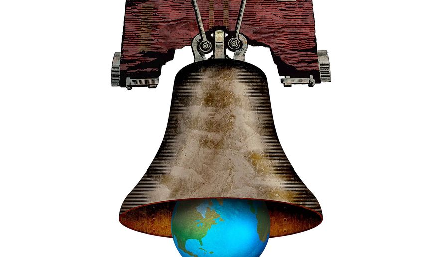 Trade Bell Rings True Illustration by Greg Groesch/The Washington Times